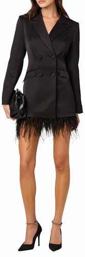 ASTR The Label Breonna Vestido para Mujer, Negro, M