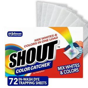Shout Color Catcher Sheets para lavar la ropa, mantener la ropa o
