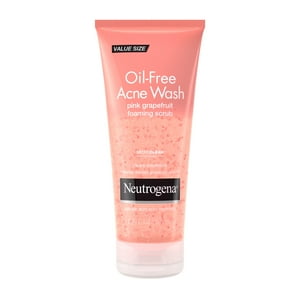 Jabón facial para acné y pomelo rosado sin aceite de Neutrogena con vitamina C, 2 % salicílico
