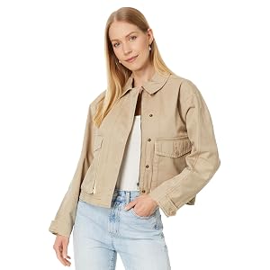 Madewell Chaqueta tipo cargo recortada Dark Oat SM (mujeres 2-4)