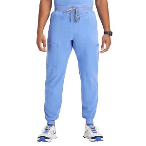 Fabletics Pantalón deportivo All-Shift con 5 bolsillos para hombre - MotionTech, elástico en 4 direcciones, Poc