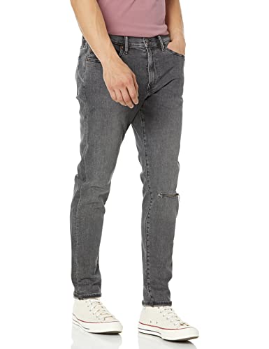 GAP Jeans ajustados y ajustados para hombre, Black Destroy Wash, 31W x 30L US