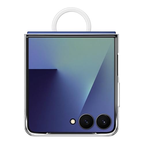 Funda transparente para teléfono Samsung Galaxy Z Flip7 Ring, funda protectora con Rin incorporado