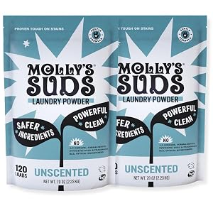 Detergente en polvo para ropa Molly's Suds Original | Detergente en polvo para ropa limpia