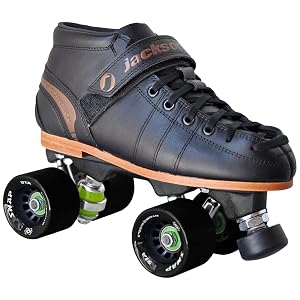 Patines de ruedas Competitor Viper de nailon, pista, ruedas negras, talla 7