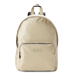 BOSS, Mochila Catch de nailon con logo tonal, salvia del desierto, PCE.