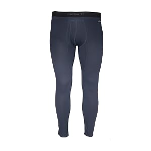Carhartt Mens Force Midweight Classic Thermal Pant Base Layer Bottom, Azul marino, X-La