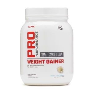 Proteína en polvo GNC Pro Performance para ganar peso, aumentar la masa muscular, prohibido S