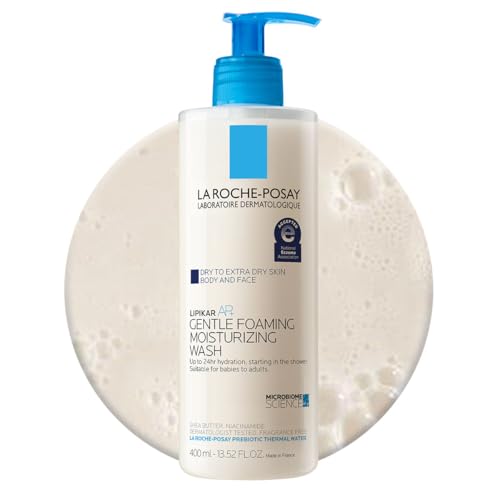 La Roche-Posay Lipikar AP+ Jabón hidratante en espuma suave, manteca de karité + niaci