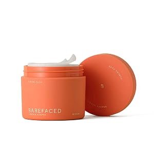 Almohadillas tonificantes y exfoliantes Barefaced | Toallitas faciales con ácido glicólico y salicílico f