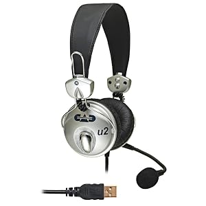 CAD Audio U2 Auriculares estéreo USB con micrófono de condensador cardioide