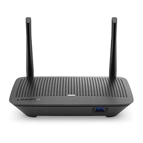 Enrutador Linksys WiFi 5, doble banda, 1000 pies cuadrados. Cobertura ft, con control parental, hasta