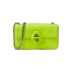 Rebecca Minkoff The G - Hombro pequeño con cadena, color amarillo neón, talla única
