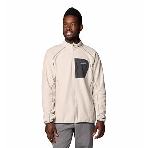 Columbia Outdoor Tracks Full Zip II para hombre, piedra oscura/tiburón, talla XL