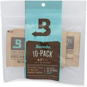 Boveda 62% RH Tamaño 8-10 Paquetes de control de humedad bidireccional - para almacenar 1 oz -