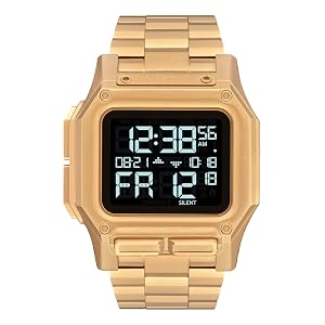 NIXON Regulus SS A1268 - Todo negro - Reloj deportivo digital para hombre resistente al agua hasta 100 m