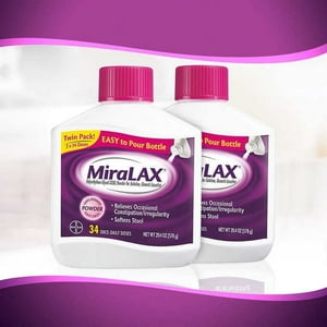 MiraLAX Laxante en polvo, 34 dosis, 20.4 onzas