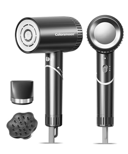 Secador de pelo, secadores de pelo de alta velocidad de 100.000 RPM para mujeres y hombres, secadores de pelo con