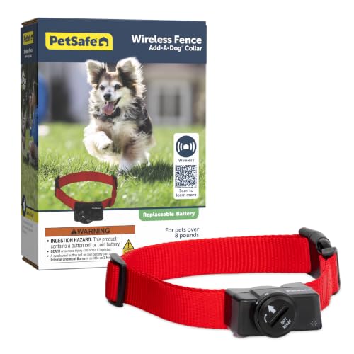 Collar receptor inalámbrico para sistema de contención de cercas para mascotas PetSafe solo para perros y