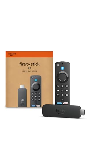Amazon Fire TV Stick 4K (modelo más nuevo) con Fire TV Search con tecnología de IA, Wi-Fi 6,