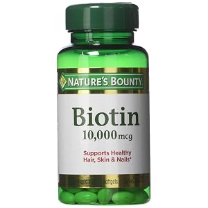 Nature's Bounty Biotina 10.000 mcg, cápsulas blandas de liberación rápida 120 cada una