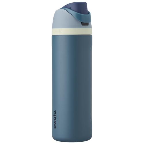 Owala FreeSip Botella de agua de acero inoxidable 24 oz Denim
