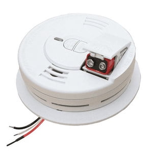 Kidde i12060 Hardwire con alarma de humo de respaldo de batería de carga frontal, 1 paquete, blanco