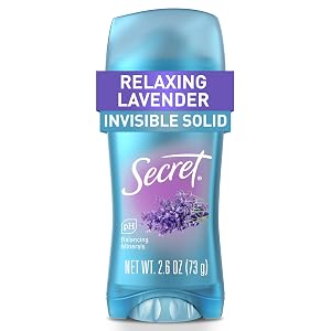 Desodorante y antitranspirante sólido invisible Secret, aroma a lavanda, 2.6 oz