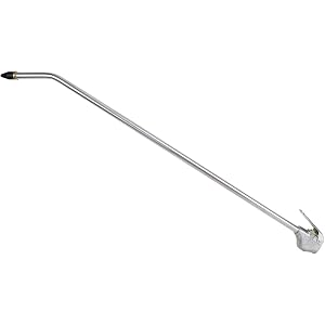 Pistola de soplado de aire industrial de alta presión con boquilla de flujo de aire de extensión de 2', 1/4" NP