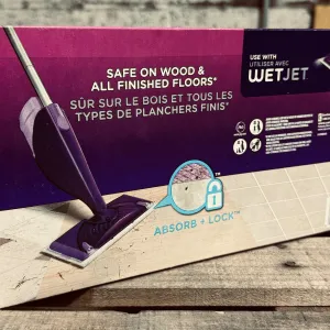 Swiffer Wet Jet Mop Recambio de almohadillas de limpieza, limpiador de pisos para trapear madera, lámina