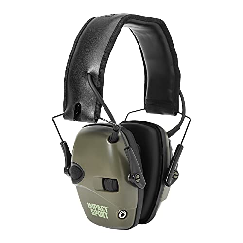Howard Leight de Honeywell R-01526, orejeras deportivas Impact, verde oliva.