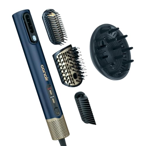 Conair DigitalAire Air Styling System, 4 en 1, tecnología iónica, azul oscuro
