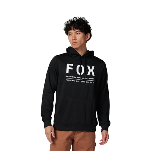 Fox Racing Men's Non Stop Fleece Pullover Hoodie, Black, Small