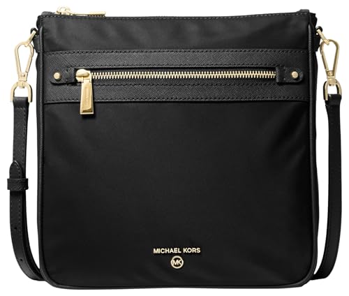 Michael Kors Jet Set Charm Bolso bandolera grande, herrajes en tono dorado/negro, talla única