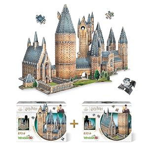 Wrebbit3d Rompecabezas 3D del Castillo de Hogwarts para adolescentes y adultos | Gran Salón de la Astronomía