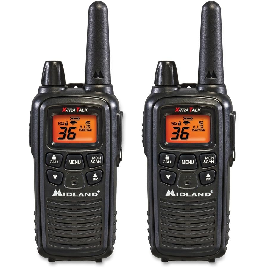 Midland - LXT600VP3, radio bidireccional FRS de 36 canales - Walkie T de hasta 30 millas de alcance