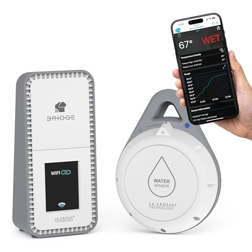 Sistema de alerta Wi-Fi con detección de puntos Leak Geek con The Bridge Gateway y Water Le