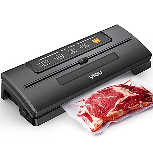 Máquina selladora al vacío YIOU, máquina de almacenamiento de alimentos, sellador de alimentos al vacío 80kPa Pro f