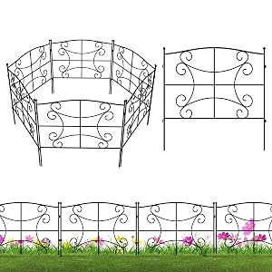 Neutype Valla de jardín Paneles de Valla pequeña Valla Exterior para Perros Valla Decorativa