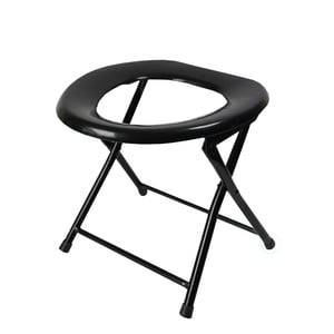 Asiento de inodoro portátil plegable para acampar y hacer caminatas