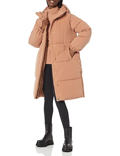 Amazon Essentials Chaqueta acolchada larga extragrande con capucha y aislamiento para mujer (disponible