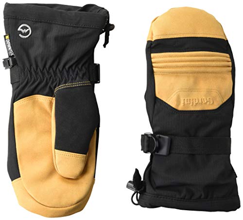 Manopla Gordini Juniors' Hearth, negro/tostado, talla XS