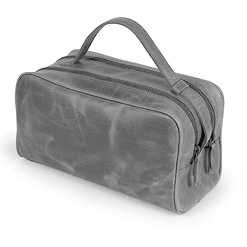 Bolso de viaje Londo de piel auténtica con dos compartimentos - Unisex