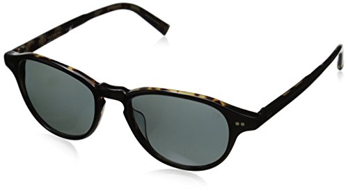 John Varvatos V600 V600BLA52 Gafas de sol ovaladas polarizadas unisex para adultos, NEGRO/TORT