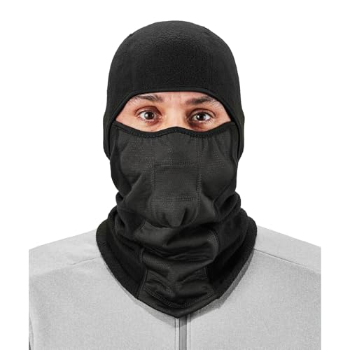 Ergodyne N-Ferno 6823 Pasamontañas Máscara de esquí, Máscara facial resistente al viento, Diseño con bisagras
