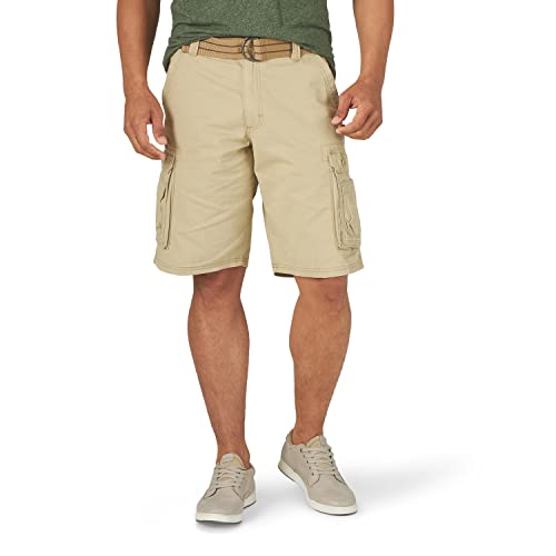 Lee Dungarees New Belted Wyoming Cargo Shorts para Hombre, Buff, 34 US