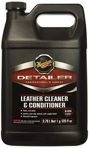 Limpiador y acondicionador de cuero profesional Meguiar's D18001 - 1 galón de cuero C