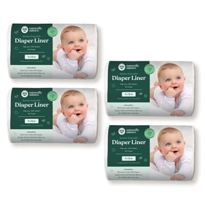 Forros para pañales de tela desechables Naturally Nature, sin perfume, sin fragancia, Chlo