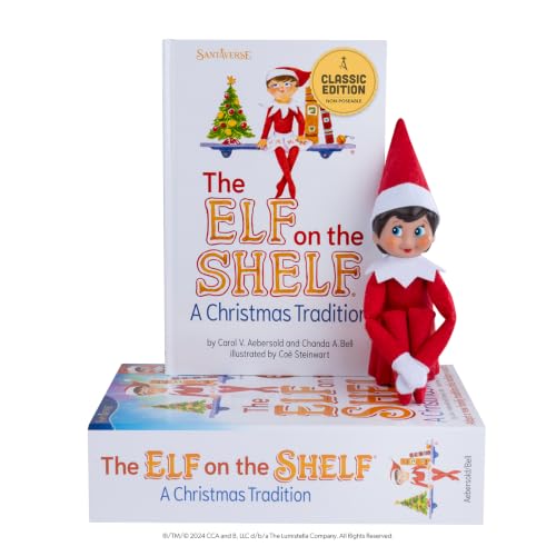 Caja Elf on the Shelf - Elfa exploradora con ojos azules