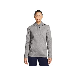 Under Armour Sudadera con capucha UA Hustle Fleece para mujer SM Gris